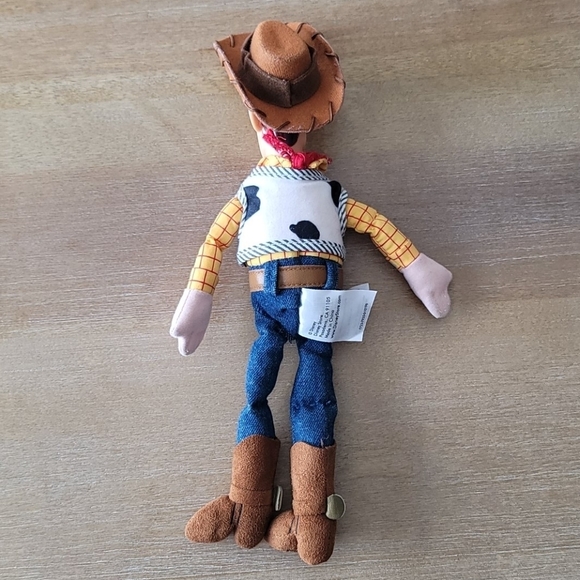 Disney Store Woody Toy Story Doll 12" Stuffed Bean Bag Plastic Head Cowb… - Picture 6 of 9